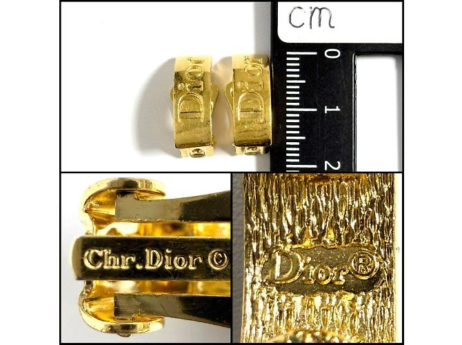 Orecchini Clip Logo Christian Dior per donne D'oro - vista 9