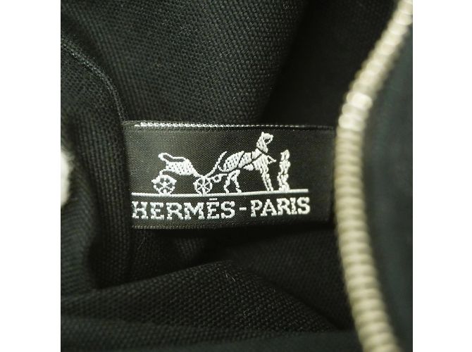 Hermès Hermes Tote Bag Cannes PM aus schwarzem Canvas - Ansicht 5