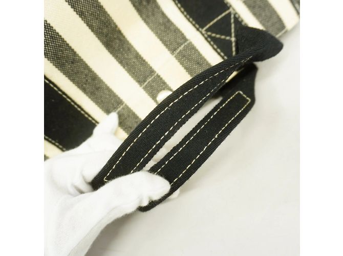 Hermès Hermes Tote Bag Cannes PM aus schwarzem Canvas - Ansicht 9