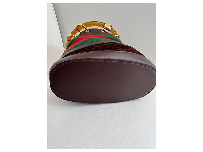 Gucci Marmont Ketteneimer Klein Dunkelbraun - Ansicht 11