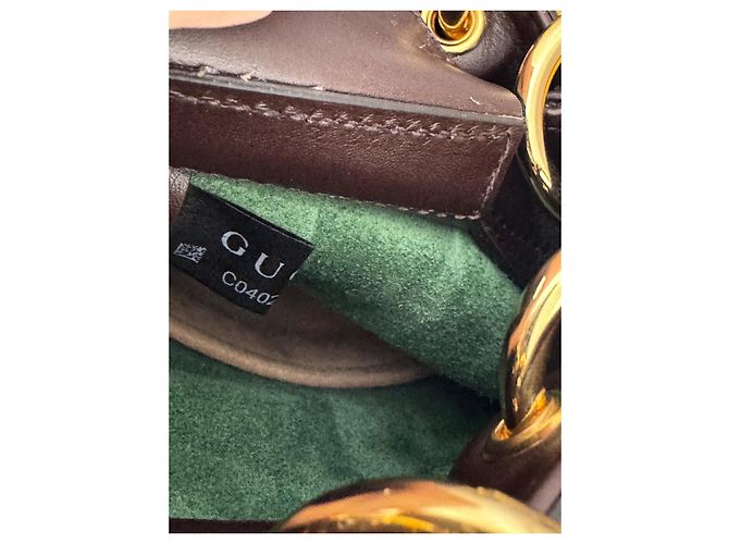Gucci Marmont Ketteneimer Klein Dunkelbraun - Ansicht 14