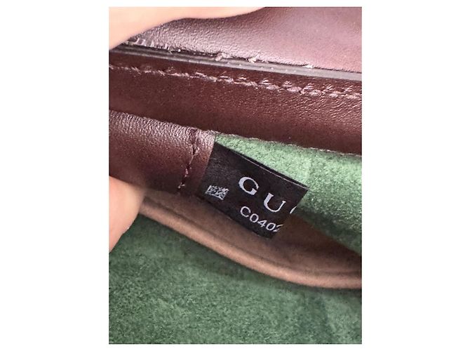 Gucci Marmont Ketteneimer Klein Dunkelbraun - Ansicht 15