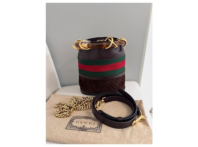 Gucci Marmont Ketteneimer Klein Dunkelbraun - Ansicht 2