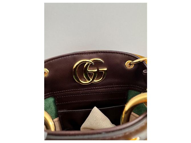 Gucci Marmont Ketteneimer Klein Dunkelbraun - Ansicht 4