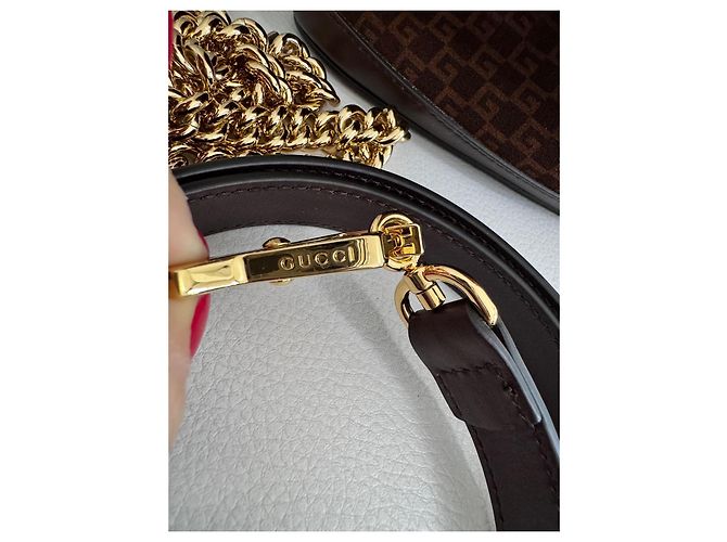 Gucci Marmont Ketteneimer Klein Dunkelbraun - Ansicht 5