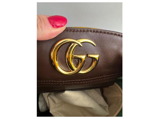 Gucci Marmont Ketteneimer Klein Dunkelbraun - Ansicht 8
