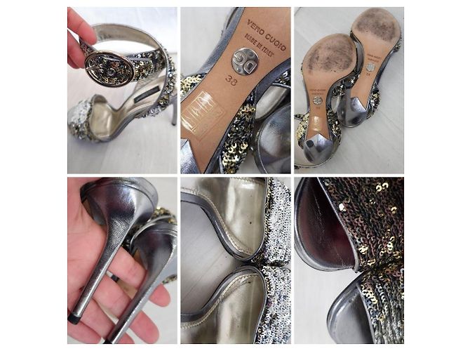 Scarpe con paillettes Dolce & Gabbana Argento - vista 10