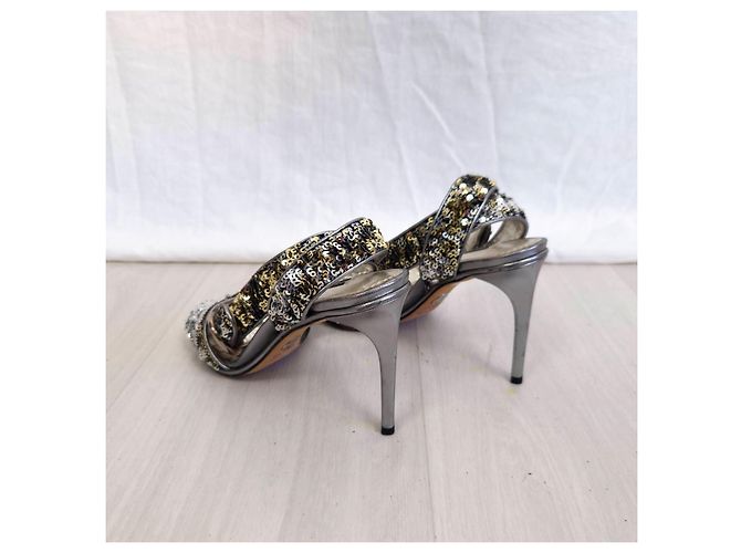 Scarpe con paillettes Dolce & Gabbana Argento - vista 5