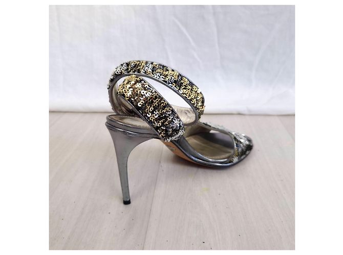 Scarpe con paillettes Dolce & Gabbana Argento - vista 7