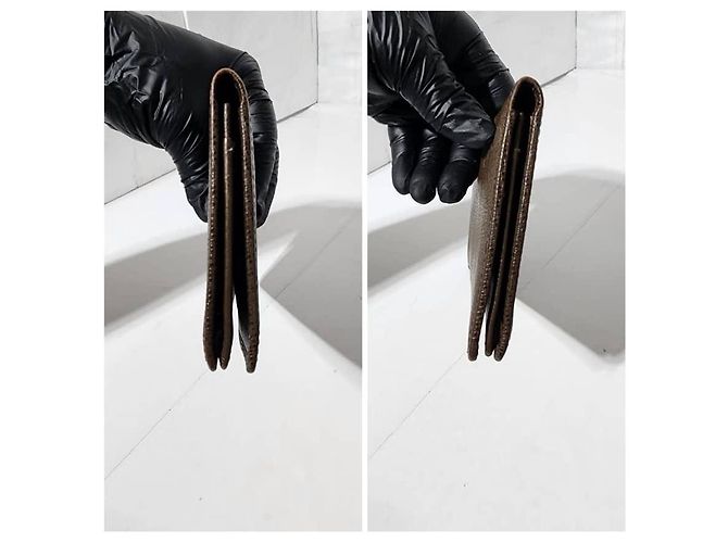 Louis Vuitton Taiga Leder Bifold Langbörse Braun - Ansicht 5