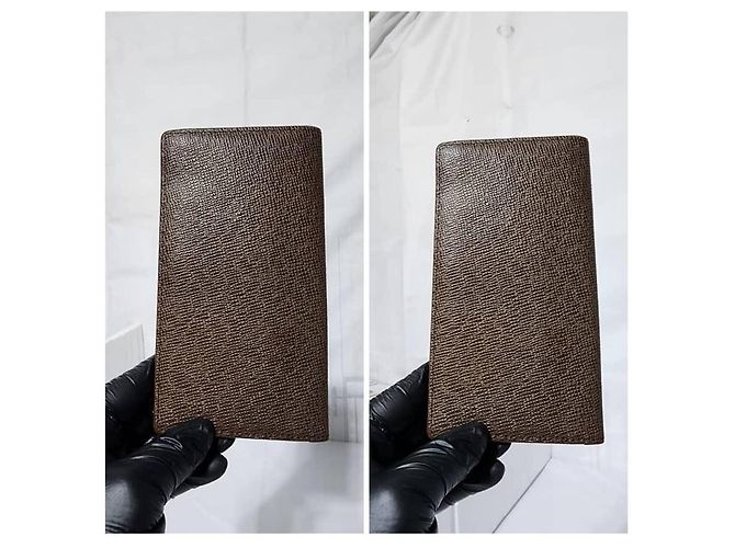 Louis Vuitton Taiga Leder Bifold Langbörse Braun - Ansicht 6