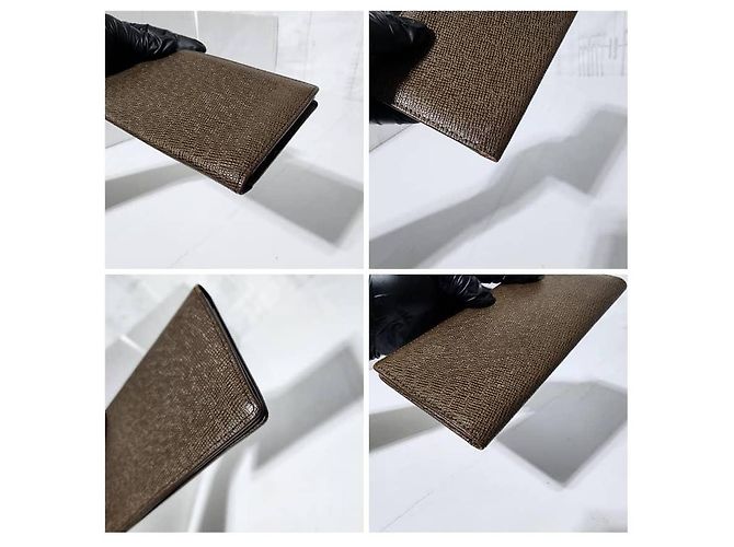 Louis Vuitton Taiga Leder Bifold Langbörse Braun - Ansicht 9