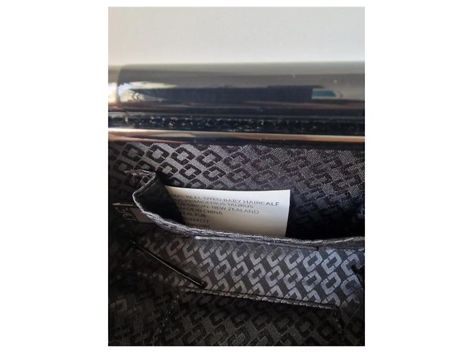 Clutch Diane Von Furstenberg Pelle di Vitello Pony Blu Notte Blu scuro - vista 4