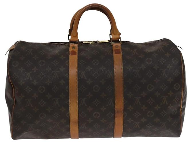 LOUIS VUITTON Monogram Keepall 50 Borsa Boston M41426 LV Auth ar13304 Monogramma - vista 3