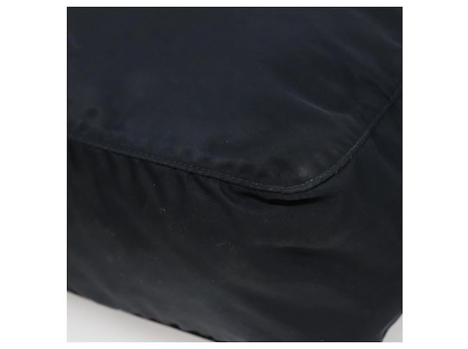 PRADA Borsa a mano in nylon blu navy argento autentica bs22993 - vista 10