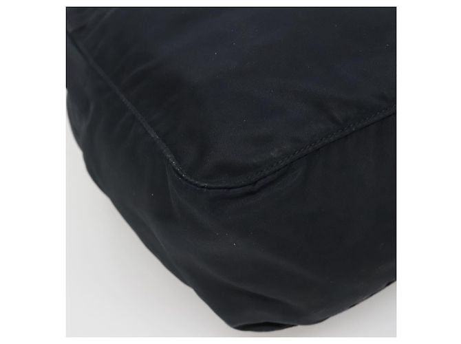 PRADA Borsa a mano in nylon blu navy argento autentica bs22993 - vista 13