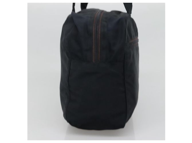 PRADA Borsa a mano in nylon blu navy argento autentica bs22993 - vista 5