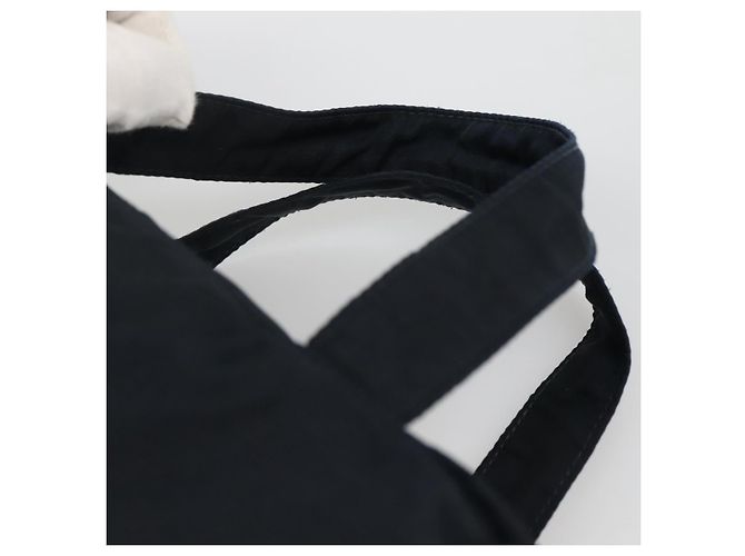 PRADA Borsa a mano in nylon blu navy argento autentica bs22993 - vista 8