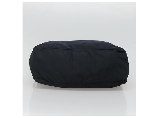 PRADA Borsa a mano in nylon blu navy argento autentica bs22993 - vista 9