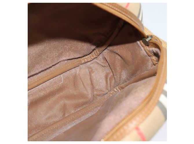 Autre Marque Borsa a spalla Burberrys Nova Check in tela pelle beige oro Auth ep7522 D'oro - vista 16