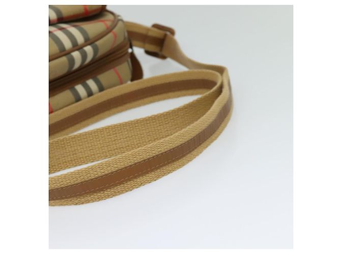 Autre Marque Borsa a spalla Burberrys Nova Check in tela pelle beige oro Auth ep7522 D'oro - vista 7