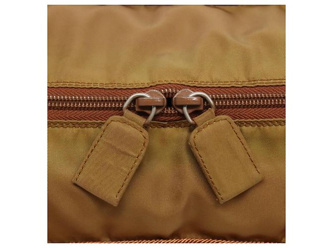 PRADA Borsa Tote Nylon Marrone Auth yb765 - vista 15