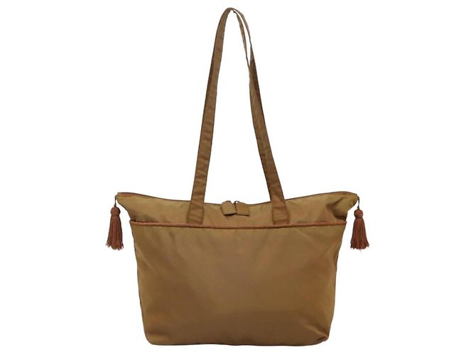 PRADA Borsa Tote Nylon Marrone Auth yb765 - vista 3