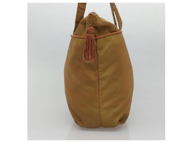 PRADA Borsa Tote Nylon Marrone Auth yb765 - vista 4