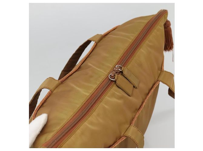 PRADA Borsa Tote Nylon Marrone Auth yb765 - vista 6