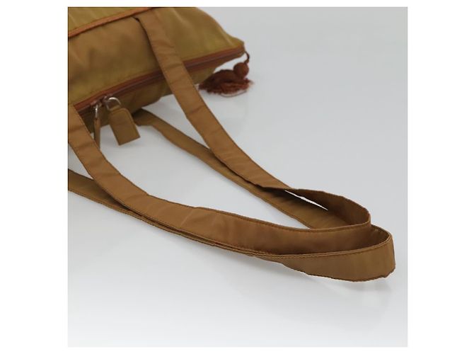 PRADA Borsa Tote Nylon Marrone Auth yb765 - vista 7