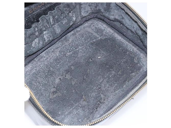 CHANEL Vanity Pouch Smalto Nero Oro CC Auth BD285 D'oro - vista 19