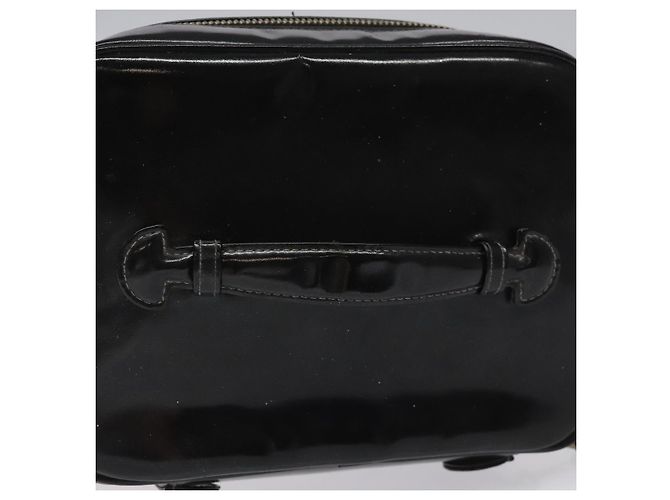CHANEL Vanity Pouch Smalto Nero Oro CC Auth BD285 D'oro - vista 7