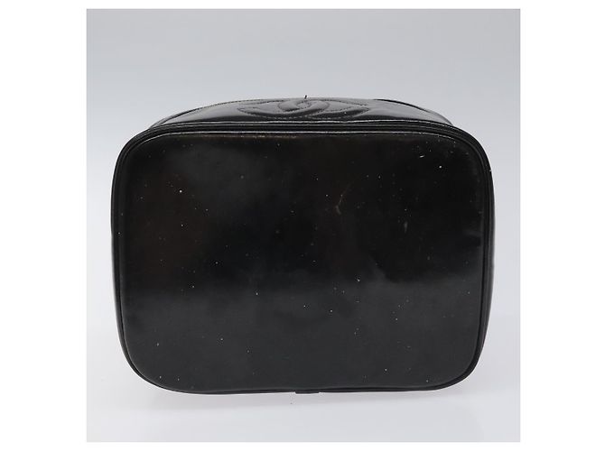 CHANEL Vanity Pouch Smalto Nero Oro CC Auth BD285 D'oro - vista 9