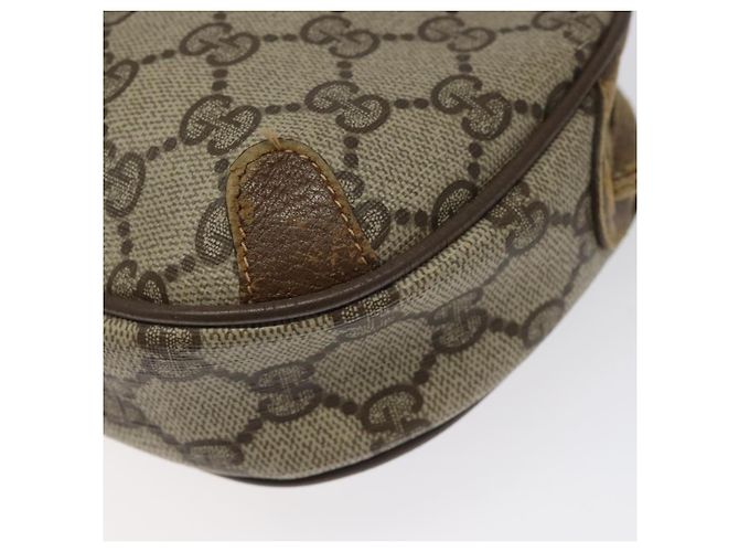 GUCCI GG Supreme Web Sherry Line Bolsa de Ombro PVC Bege 89 02 066 Auth EC117 - vista 10