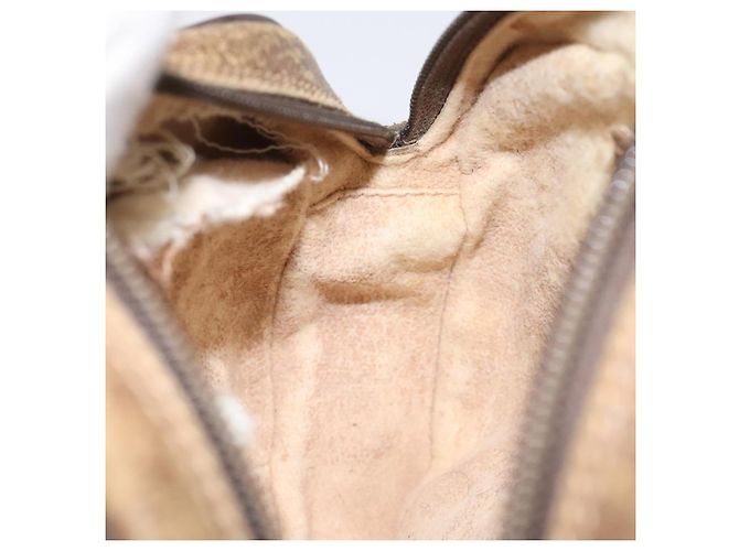 GUCCI GG Supreme Web Sherry Line Bolsa de Ombro PVC Bege 89 02 066 Auth EC117 - vista 20