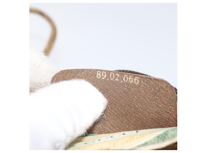 GUCCI GG Supreme Web Sherry Line Bolsa de Ombro PVC Bege 89 02 066 Auth EC117 - vista 21