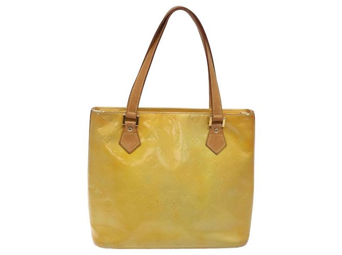 LOUIS VUITTON Monogram Vernis Houston Borsa a Mano Grigia M91053 LV Auth bs22715 Grigio - vista 2
