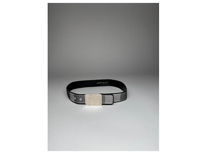 Cintura in pelle vintage Givenchy Grigio - vista 10