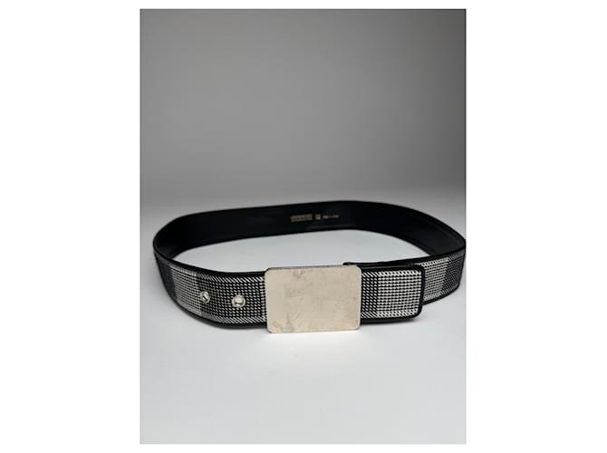 Cintura in pelle vintage Givenchy Grigio - vista 5