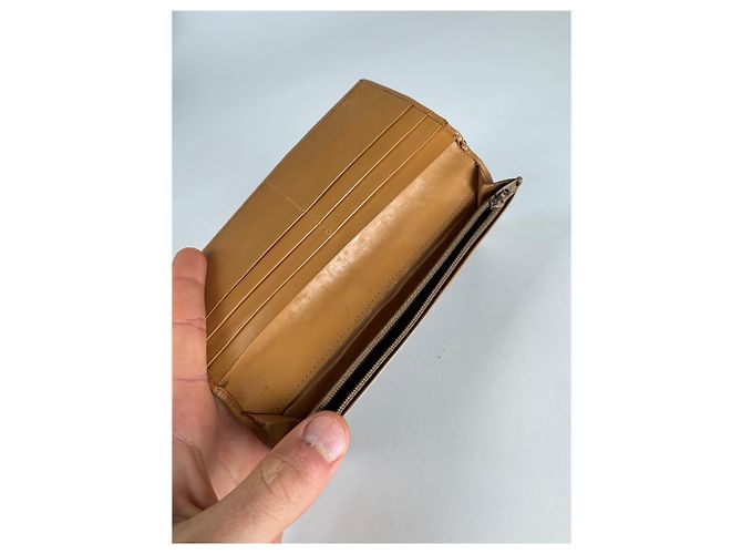 Céline Vintage Celine Paris Leather Monogram ID Holder Brown - view 6