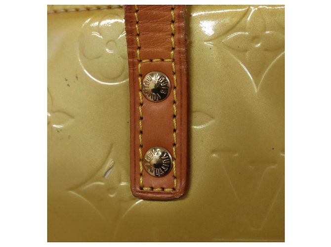 LOUIS VUITTON Monogram Vernis Reade MM Borsa a Mano Beige M91141 LV Auth ep7589 - vista 10