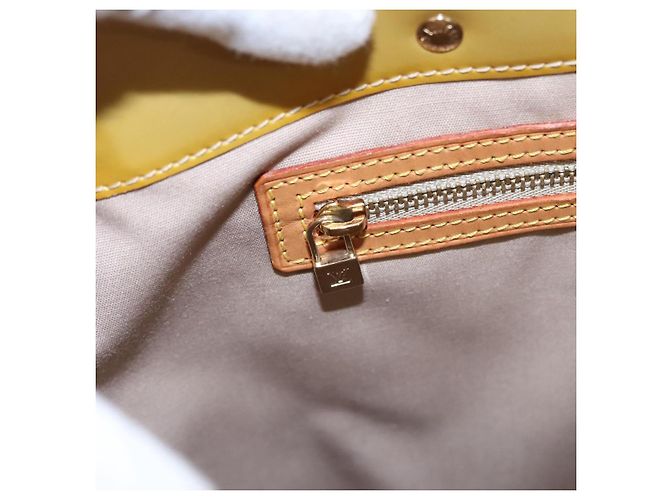 LOUIS VUITTON Monogram Vernis Reade MM Borsa a Mano Beige M91141 LV Auth ep7589 - vista 21