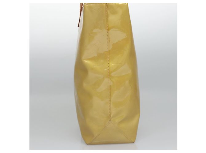 LOUIS VUITTON Monogram Vernis Reade MM Borsa a Mano Beige M91141 LV Auth ep7589 - vista 4