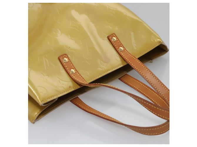 LOUIS VUITTON Monogram Vernis Reade MM Borsa a Mano Beige M91141 LV Auth ep7589 - vista 7