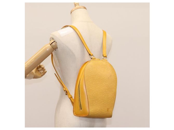 LOUIS VUITTON Epi Mabillon Zaino Giallo M52239 LV Auth MY025 - vista 26