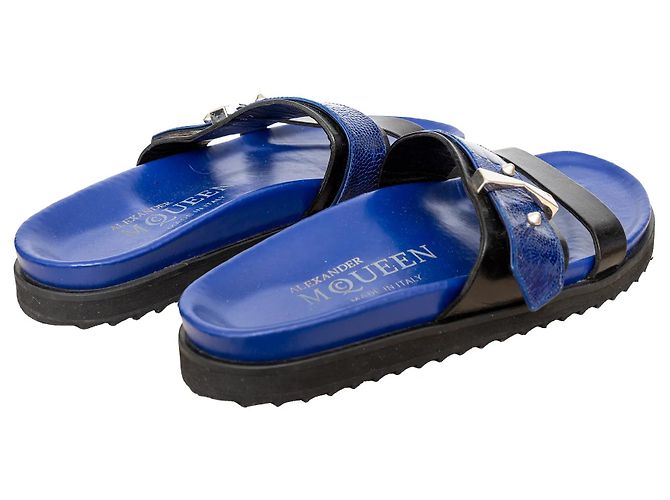 Sandali in rilievo Alexander McQueen Blu - vista 2