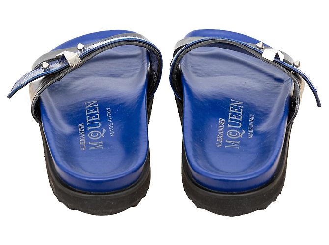Sandali in rilievo Alexander McQueen Blu - vista 5