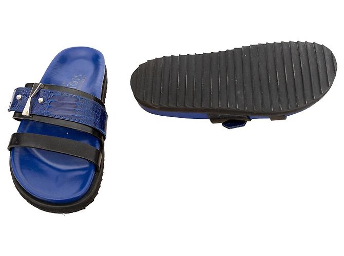 Sandali in rilievo Alexander McQueen Blu - vista 9