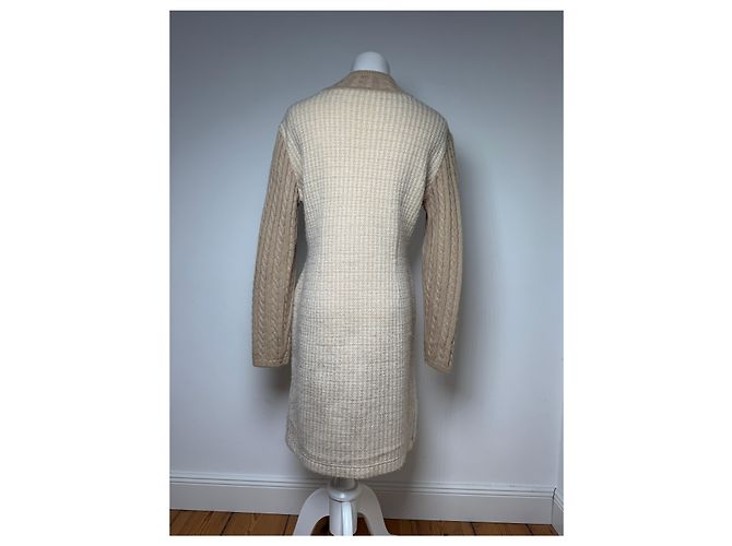 Vintage Courreges Paris Wool Dress 38/M Beige Brown - view 3