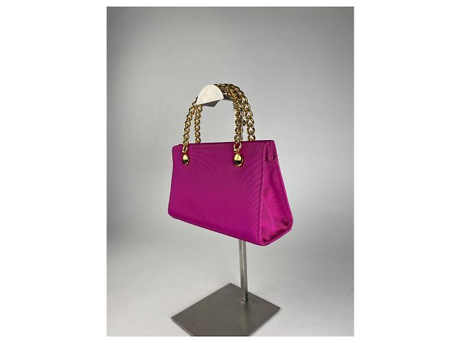 Vintage Givenchy Canvas Peitschen Tasche Lila - Ansicht 11